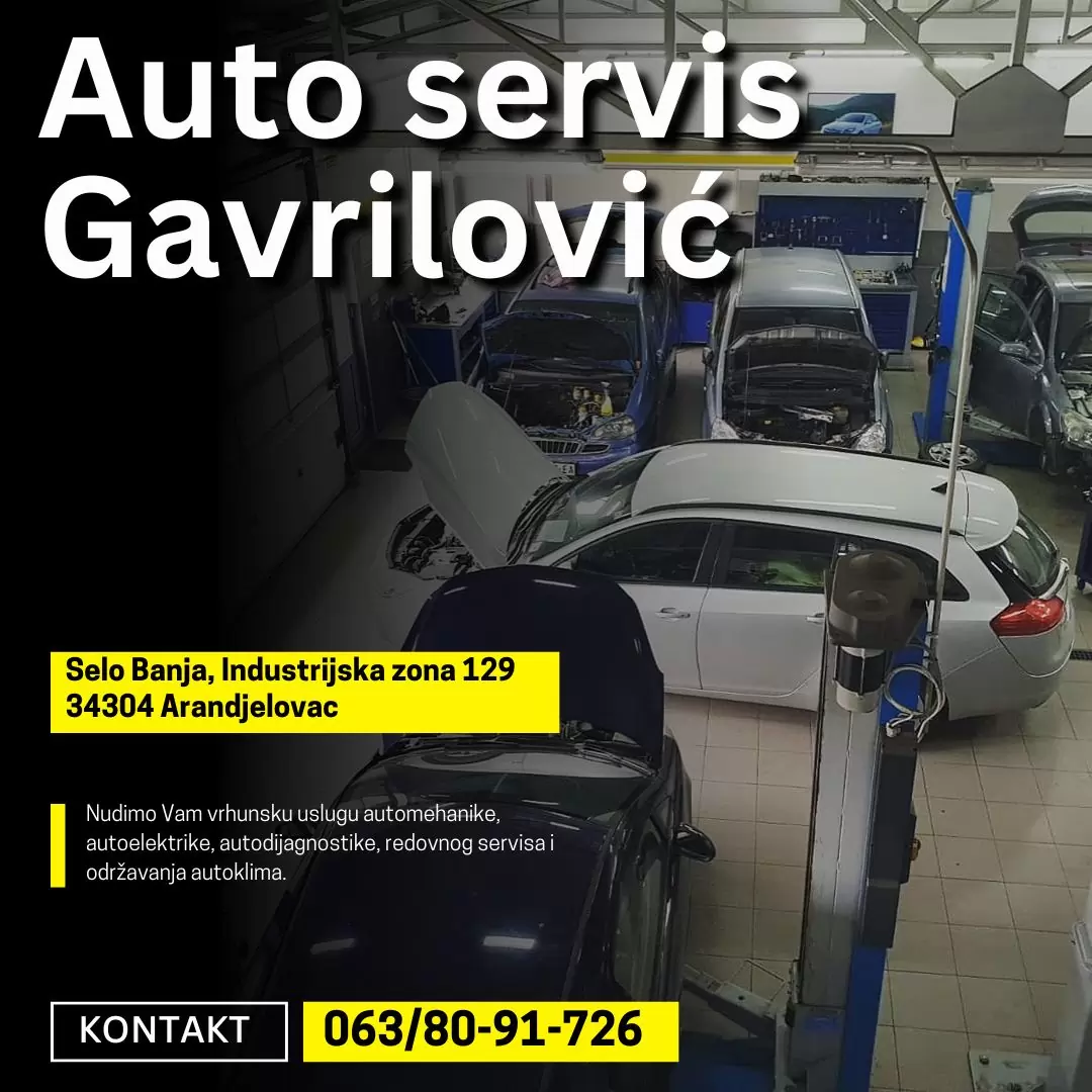 Auto servis Gavrilović i prodaja rezervnih delova Arandjelovac