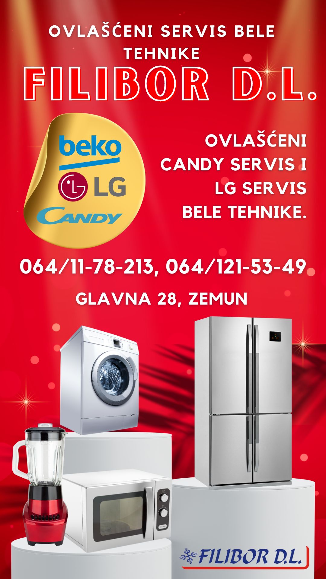 Ovlašćeni servis bele tehnike Filibor D.L. doo Beograd