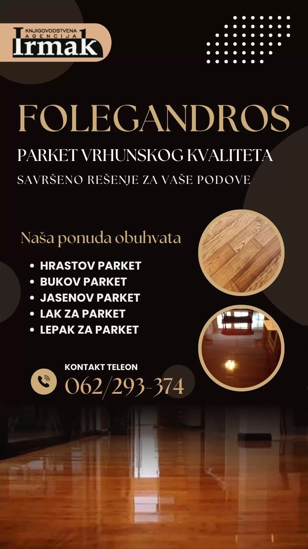 Folegandros doo prodaja i ugradnja parketa Beograd