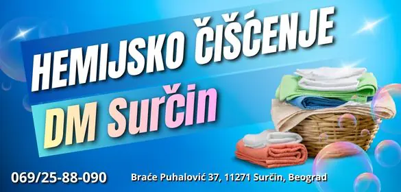 Hemijsko čišćenje DM Surčin-Beograd