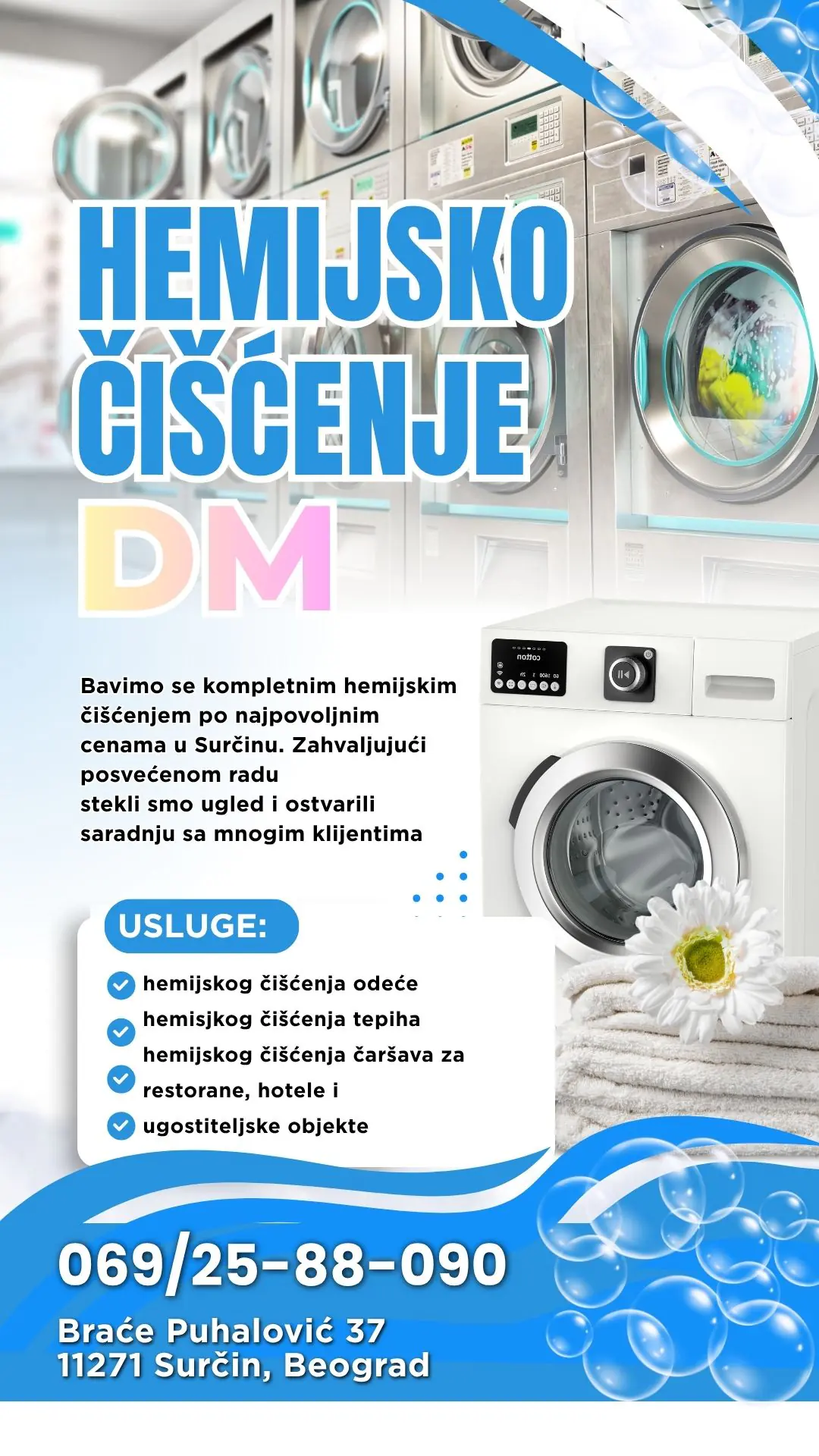 Hemijsko čišćenje DM Surčin-Beograd