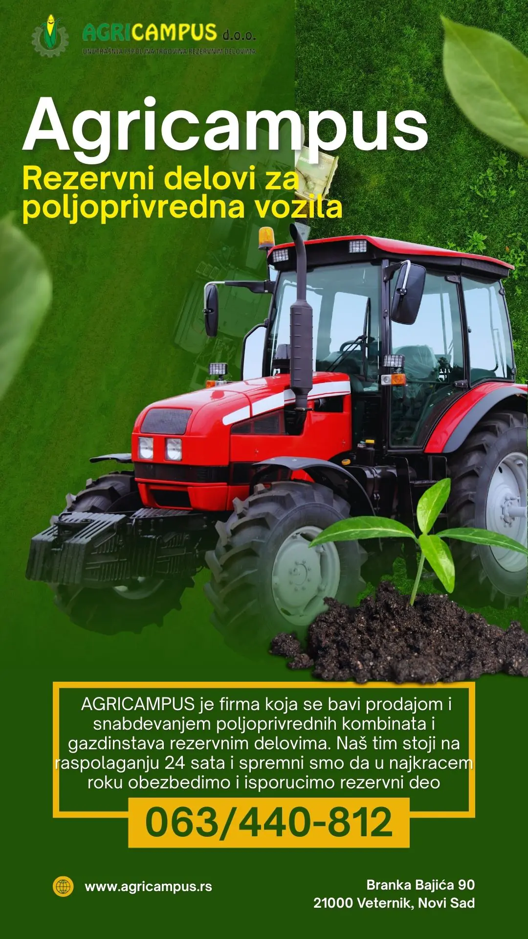 Agricampus doo rezervni delovi za poljoprivredna vozila Novi Sad