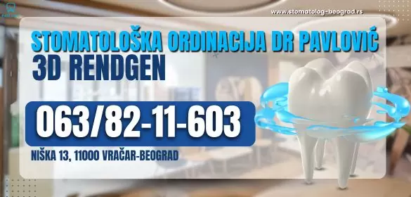 Stomatološka ordinacija 3D Rendgen dr Pavlović Beograd