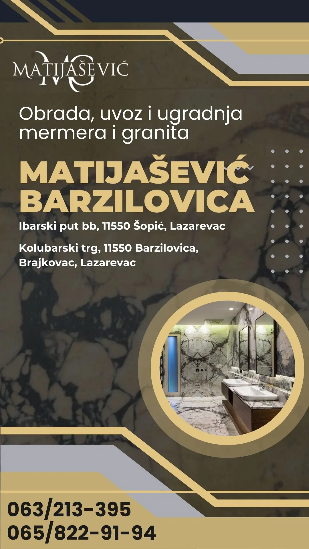 Obrada, uvoz i ugradnja mermera i granita Matijašević Barzilovica