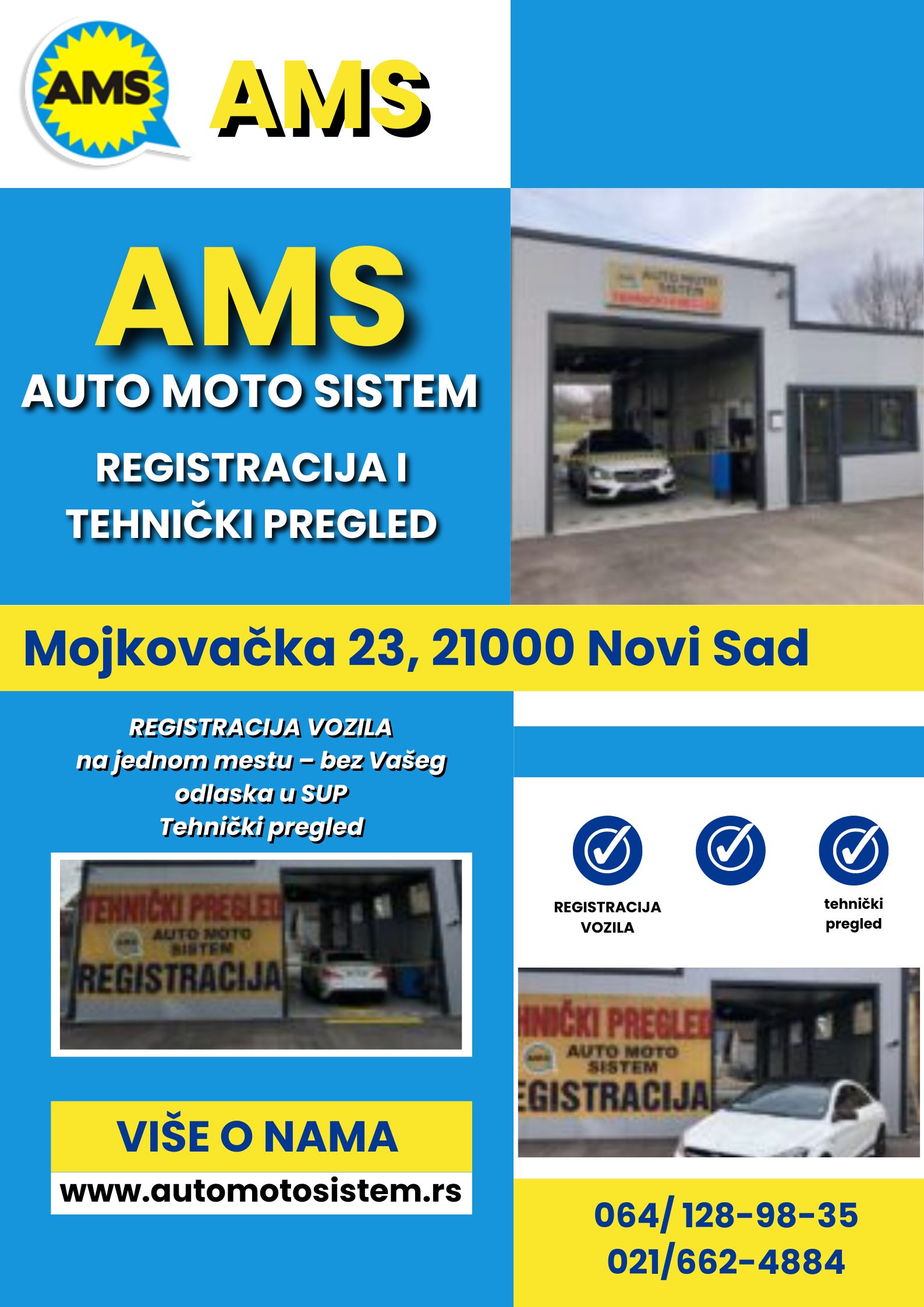 Registracija i tehnički pregled Novi Sad Auto Moto Sistem doo