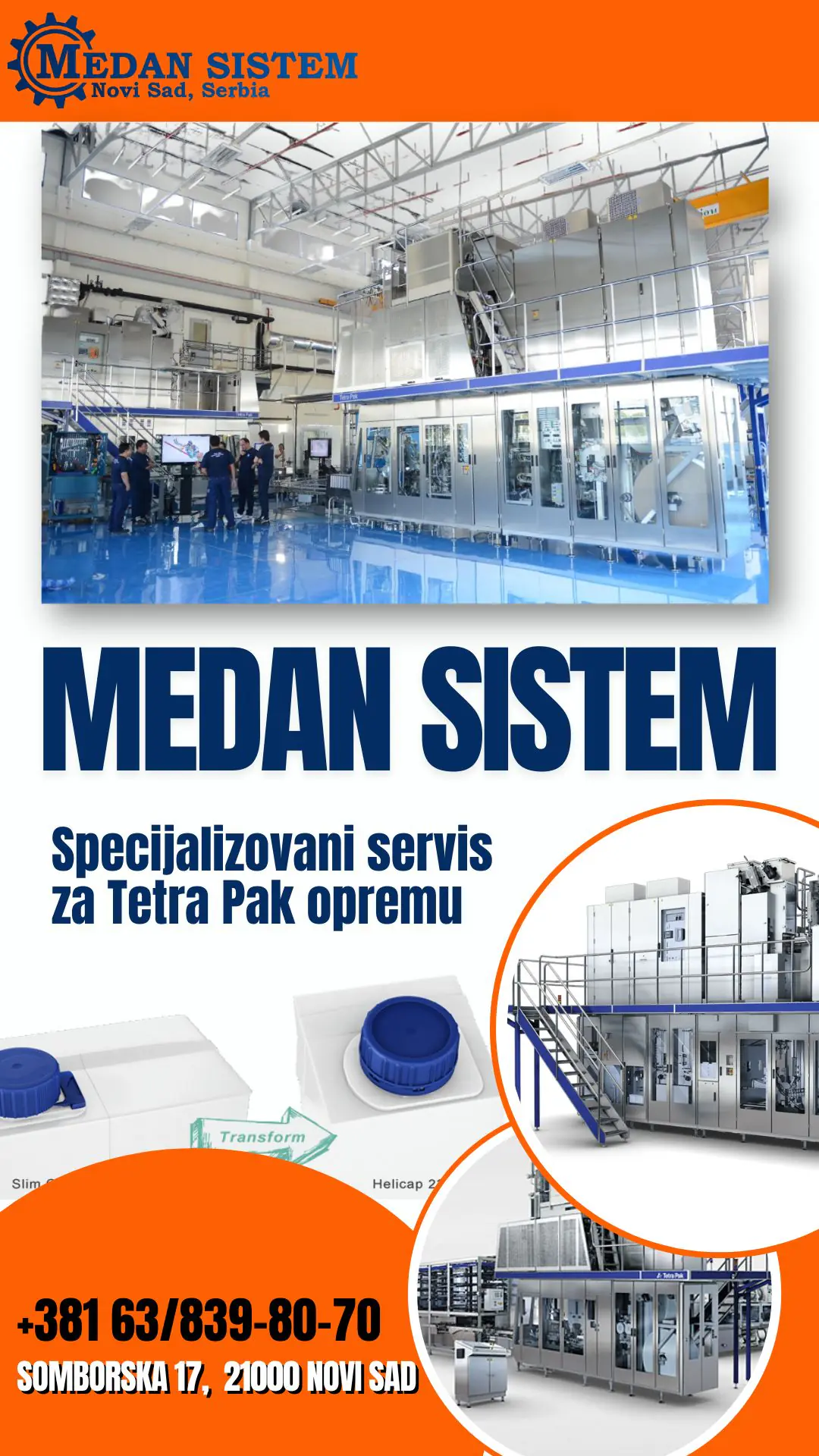 Specijalizovani servis za Tetra Pak opremu Medan Sistem