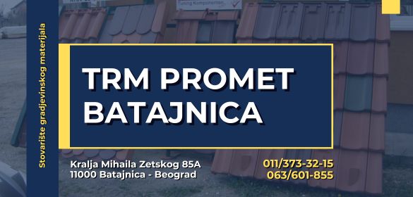 Stovarište gradjevinskog materijala TRM Promet Batajnica