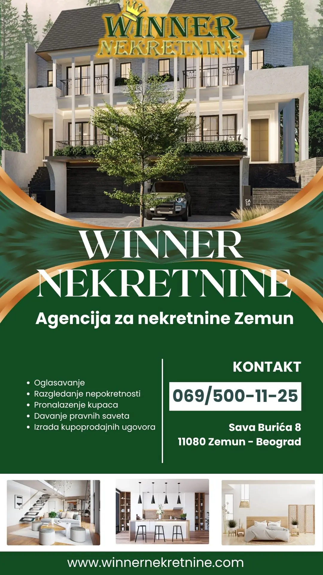 Agencija za nekretnine Winner Nekretnine doo Zemun