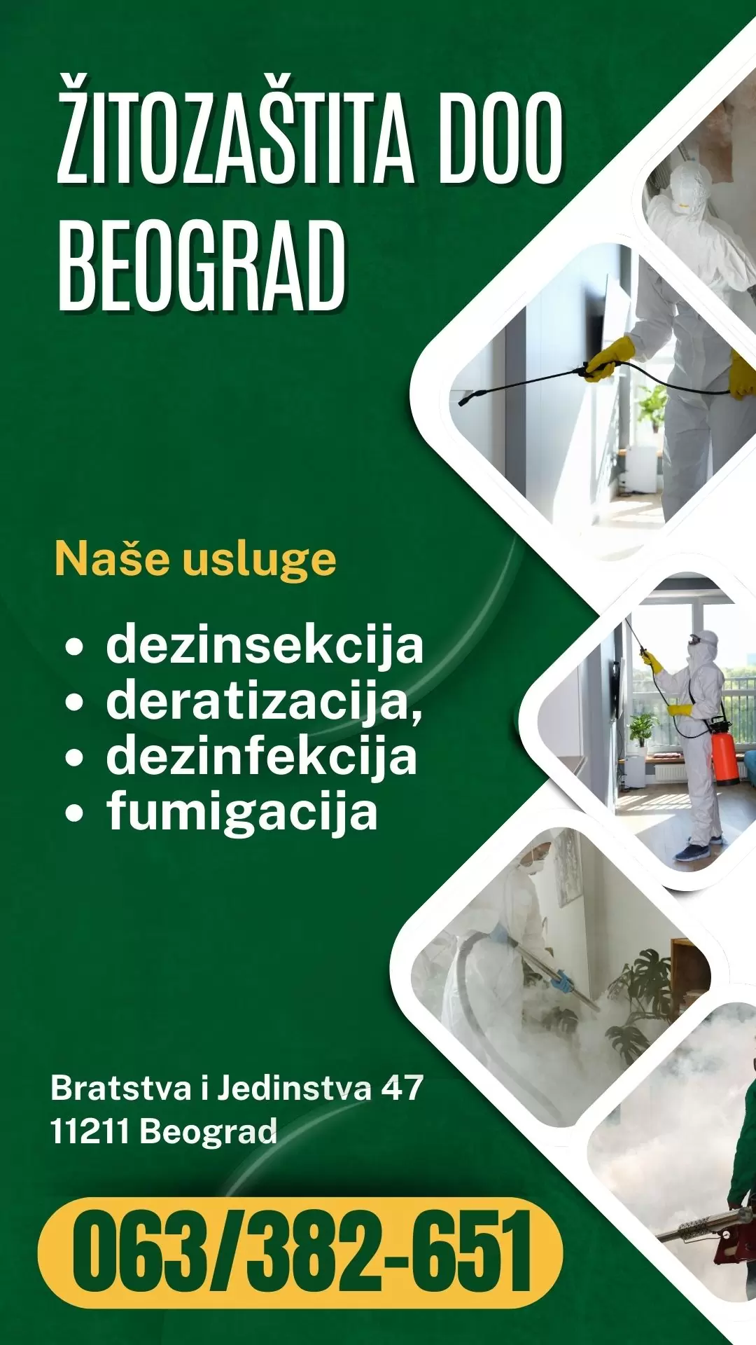 Dezinsekcija, deratizacija i fumigacija Žitozaštita doo Beograd