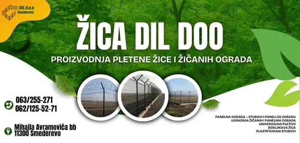 Proizvodnja pletene žice i žičanih ograda Žica Dil doo