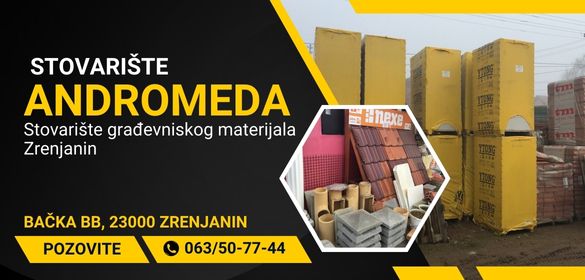 Stovarište građevniskog materijala Zrenjanin Andromeda doo
