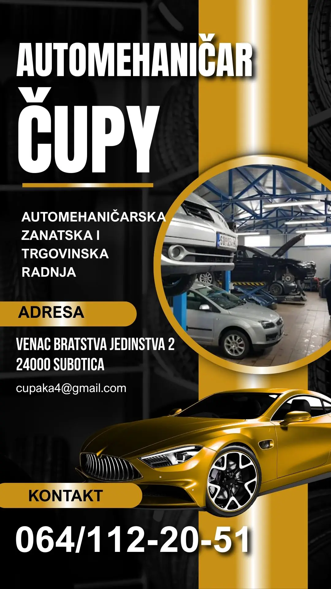 AUTOMEHANIČARSKA ZANATSKA I TRGOVINSKA RADNJA ČUPY