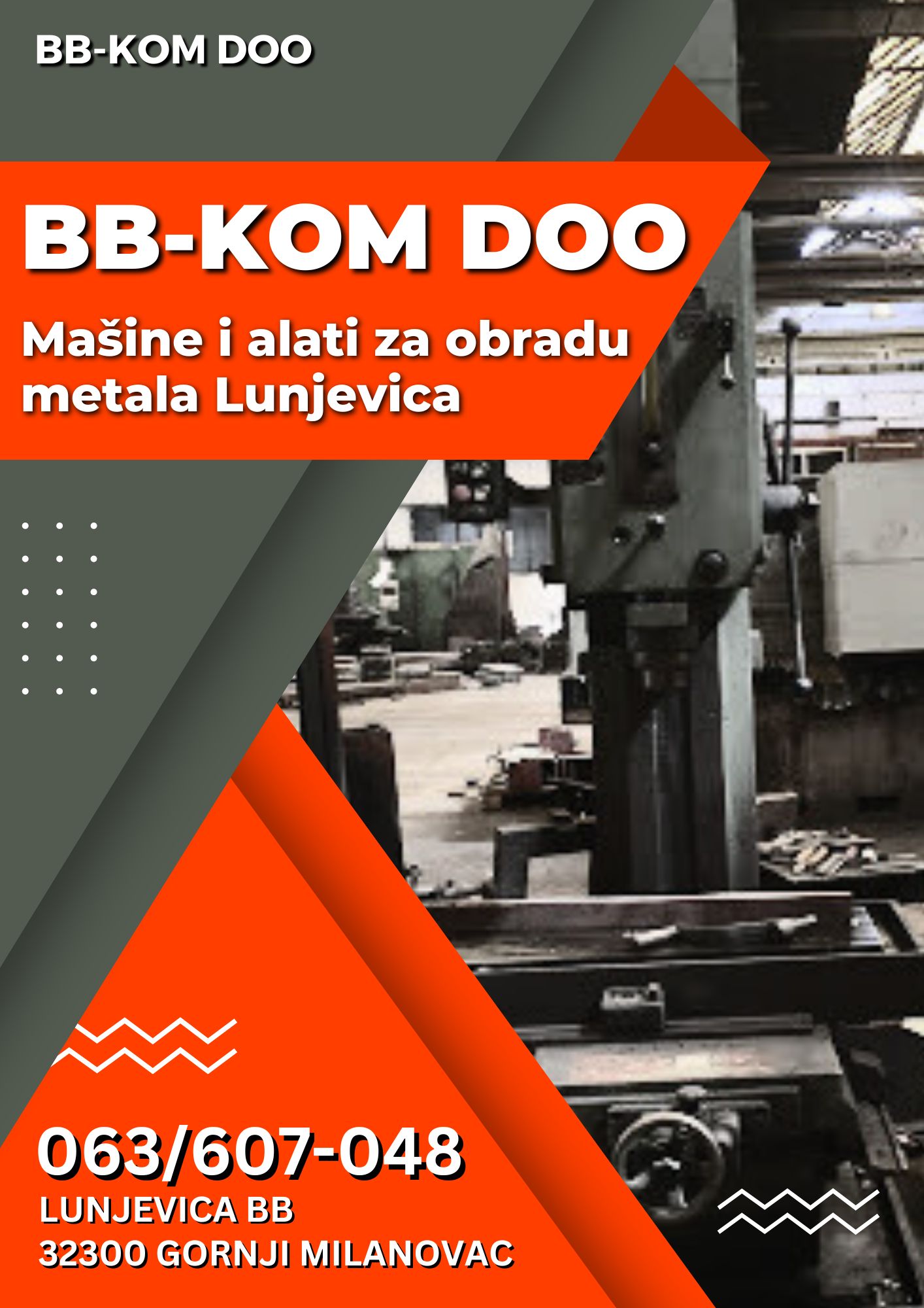 BB-KOM doo mašine i alati za obradu metala Lunjevica