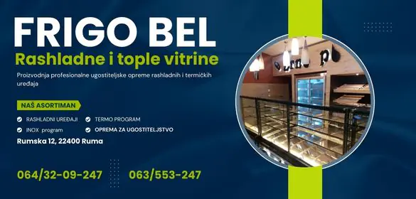 Rashladne i tople vitrine Frigo-Bel Ugostiteljska oprema Ruma