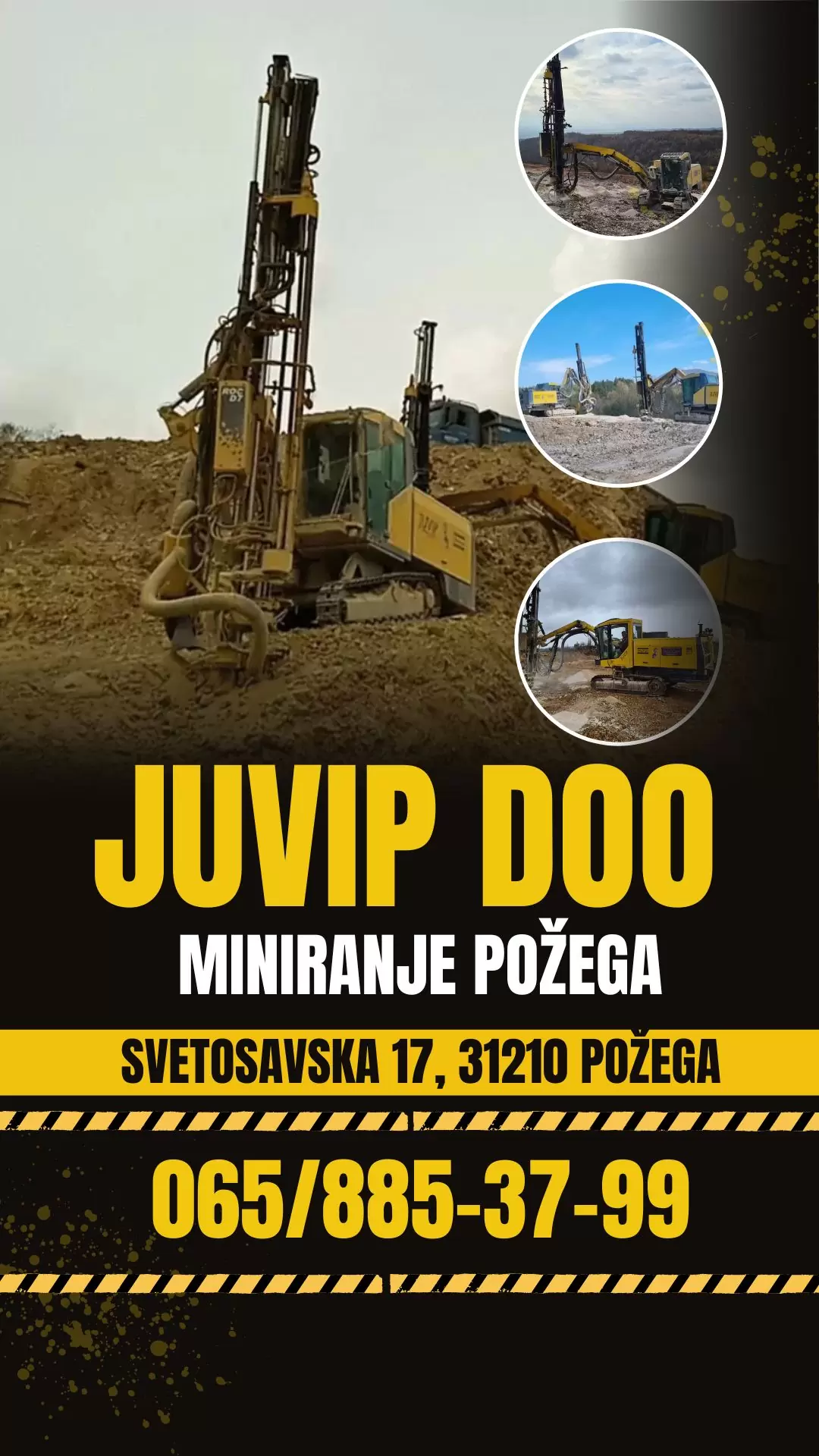 Juvip doo bušenje minskih bušotina i miniranje Požega