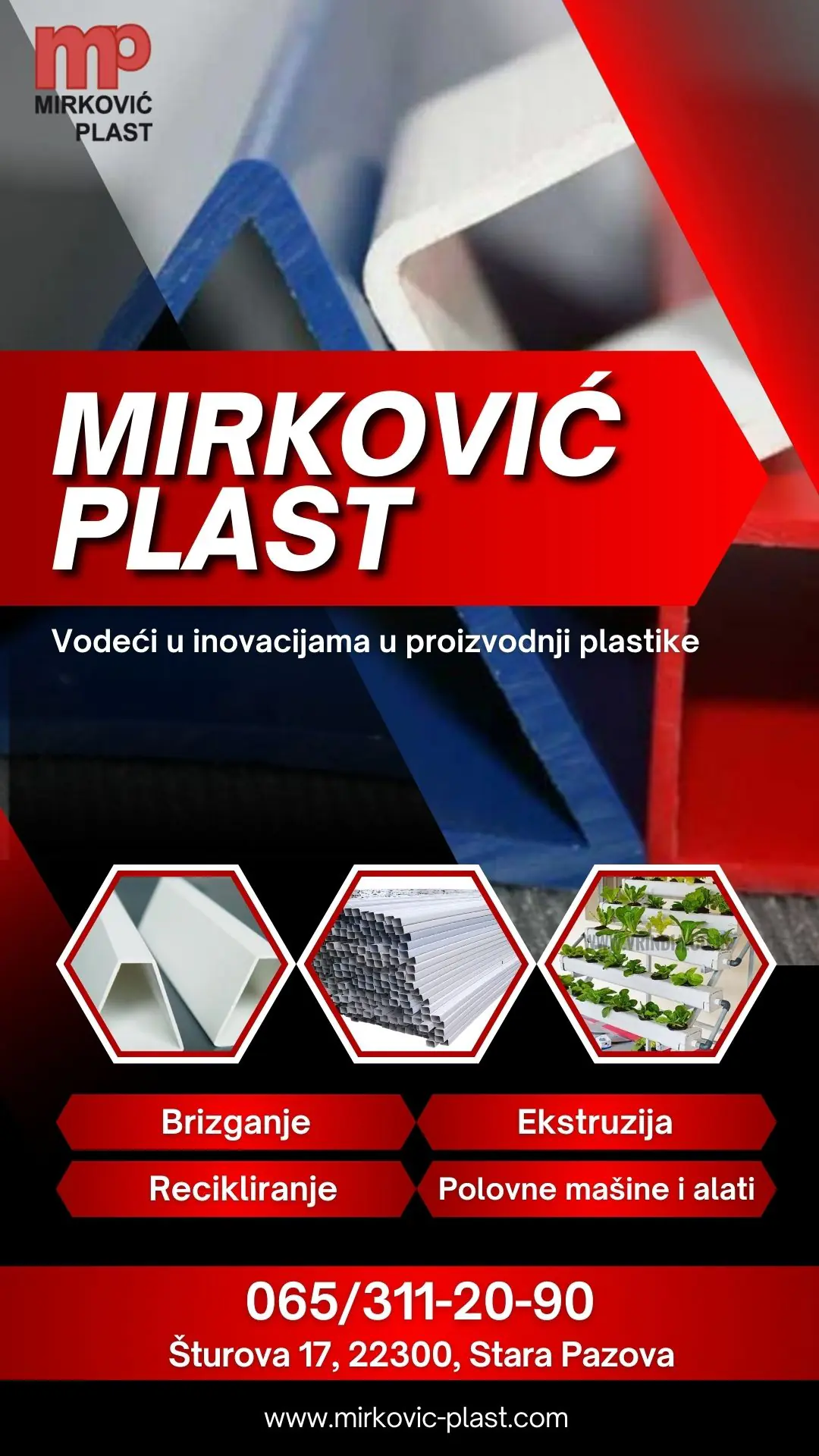 Mirković-Plast brizganje i ekstrudiranje plastike Stara Pazova