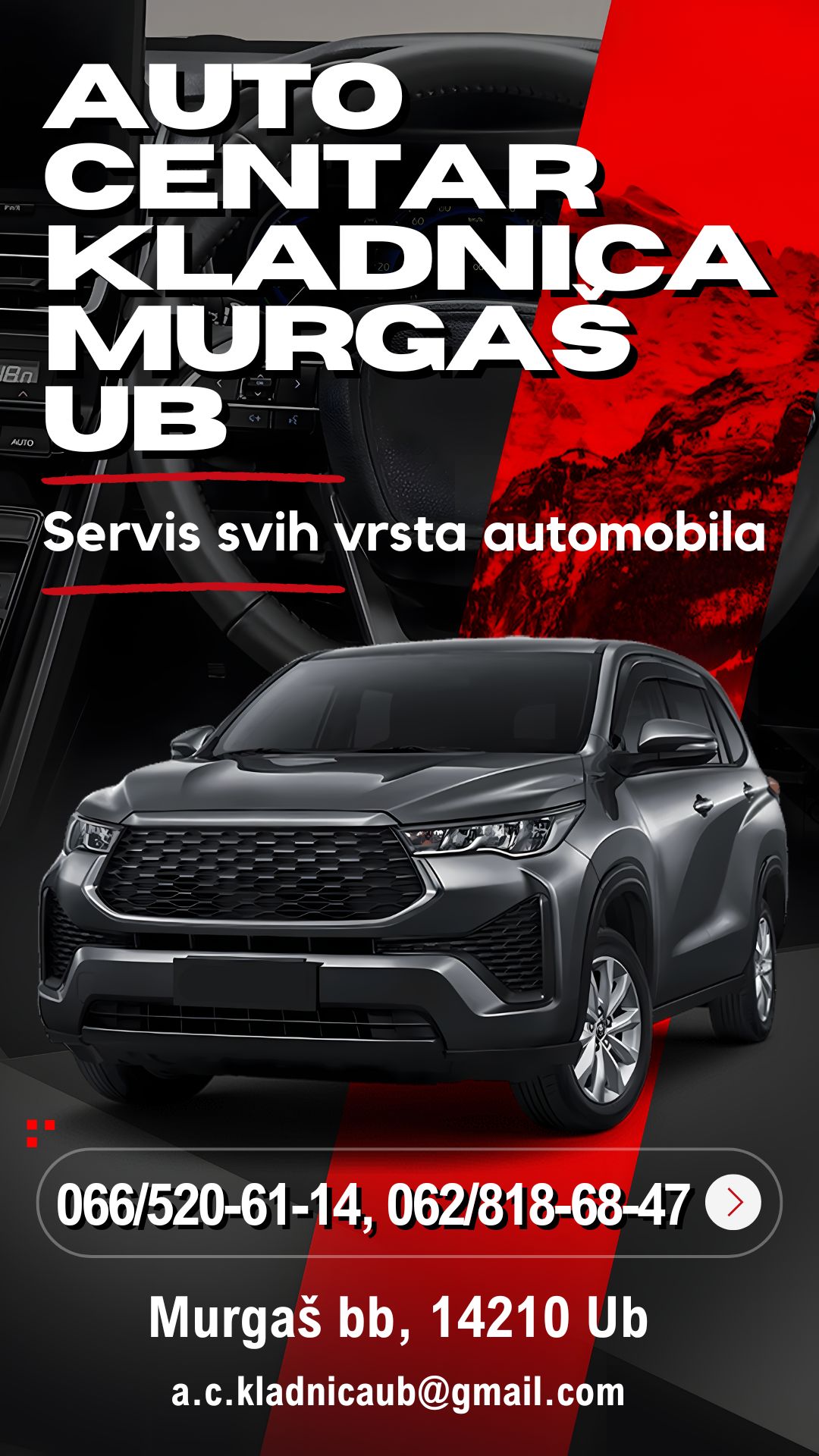 Auto centar Kladnica Murgaš Ub