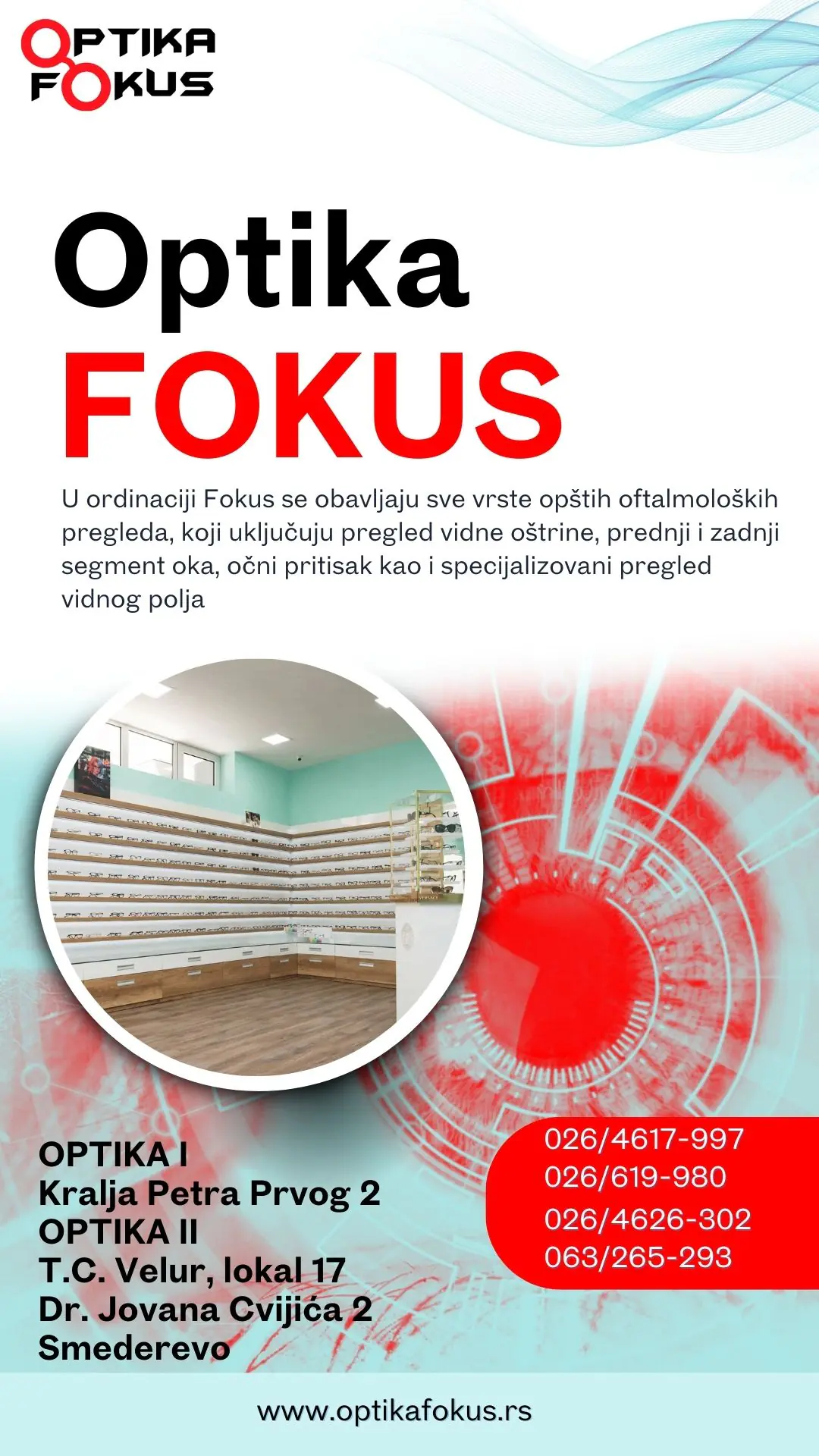 Optika Fokus i oftamološka ordinacija Smederevo
