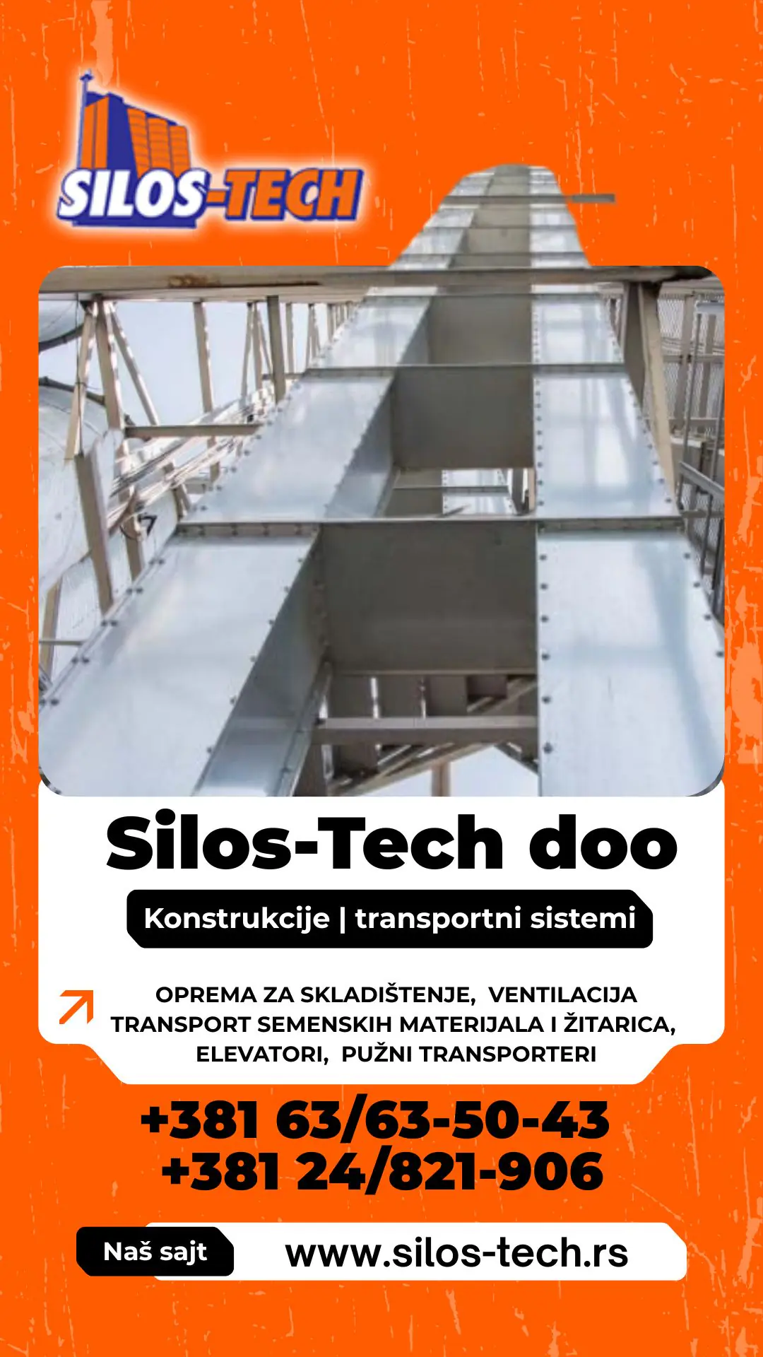 Metalne konstrukcije, transportni sistemi Silos-Tech doo
