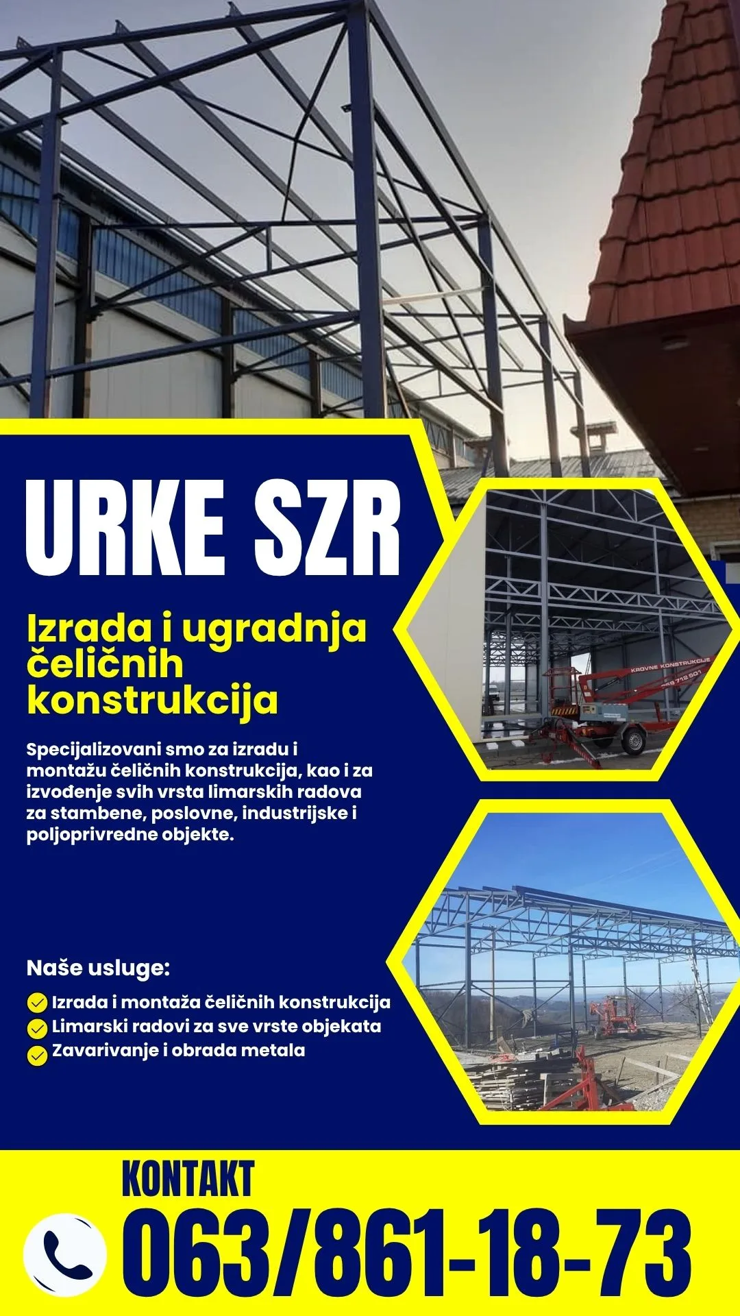 Izrada i ugradnja čeličnih konstrukcija Požega Urke szr