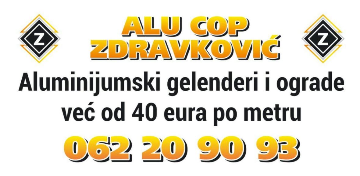 Aluminijumski gelenderi i INOX ograde Alu Cop Zdravković Lapovo