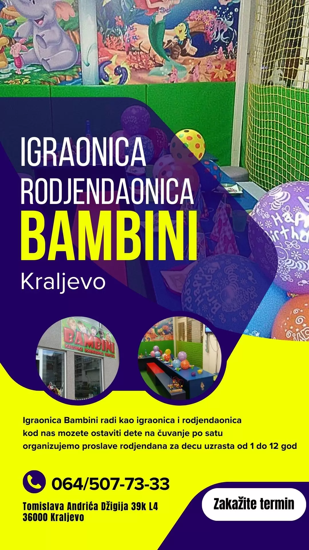 BAMBINI igraonica rodjendaonica Kraljevo