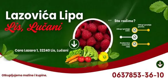 Otkup voća i povrća Lučani Lazovića Lipa