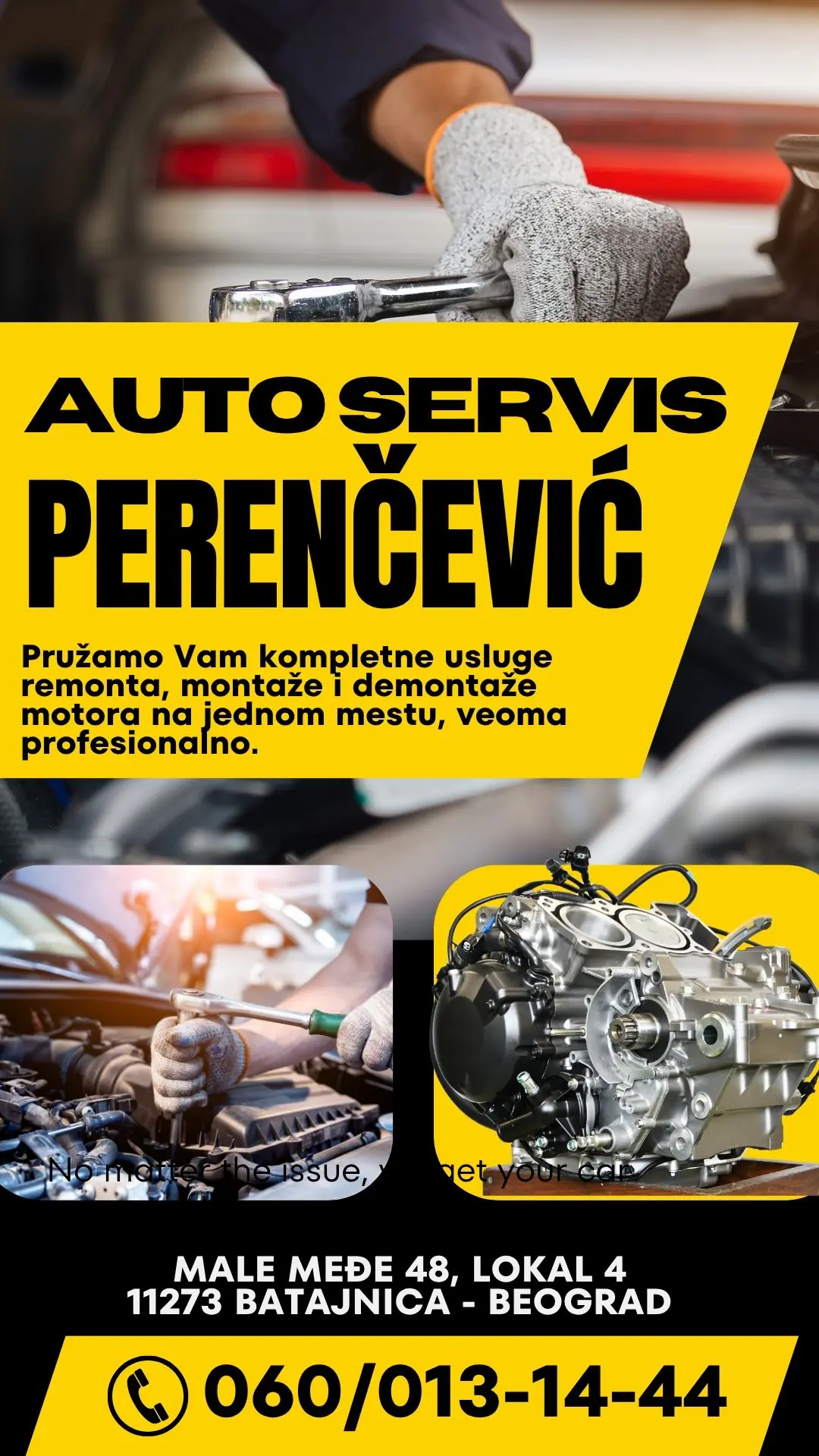 Remonta, montaže i demontaže motora Auto servis Perenčević Batajnica