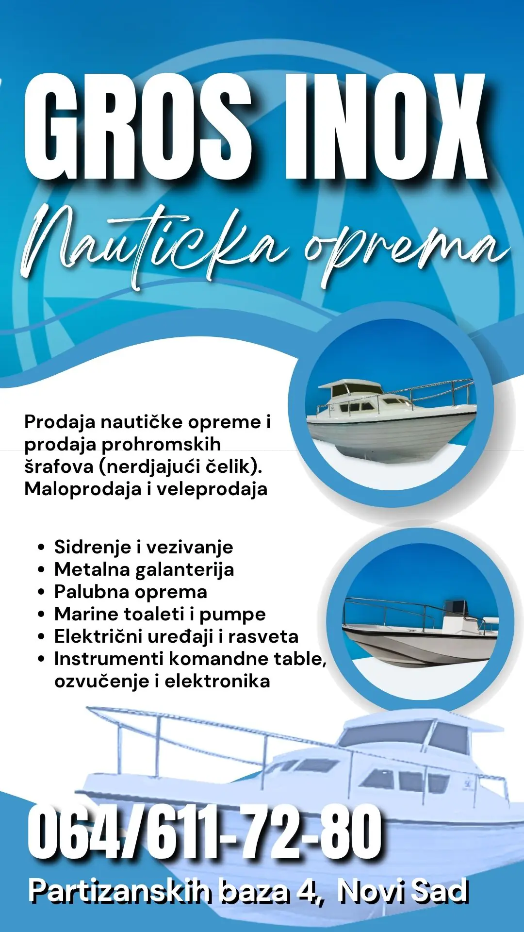 Nautička oprema Gros Inox doo Novi Sad