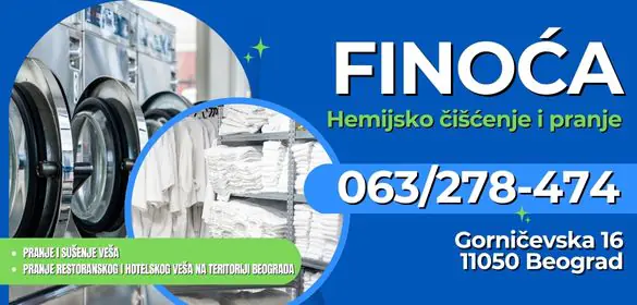 Hemijsko čišćenje odeće i pranje veša Finoća szr Beograd