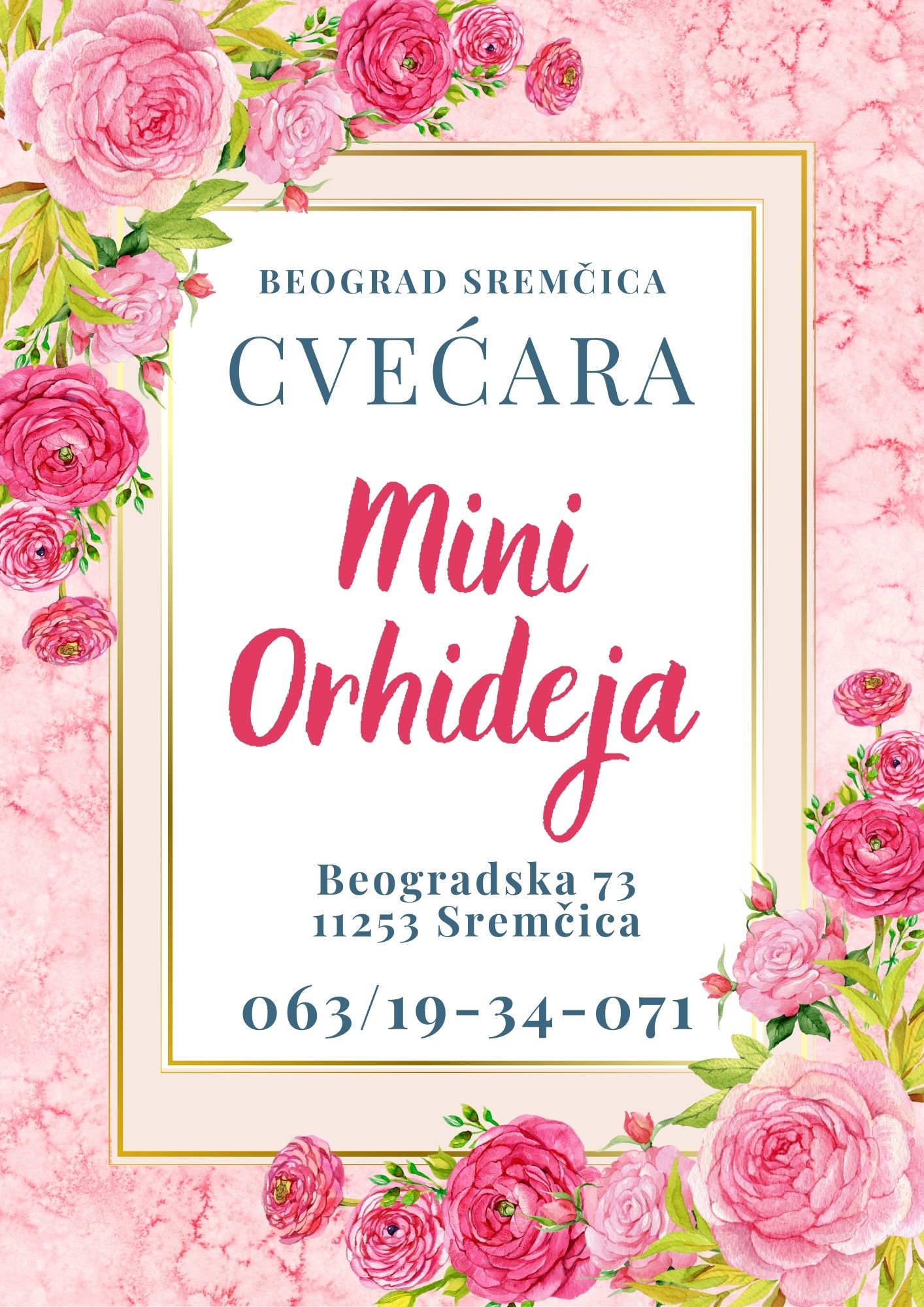 cvećara mini orhideja beograd