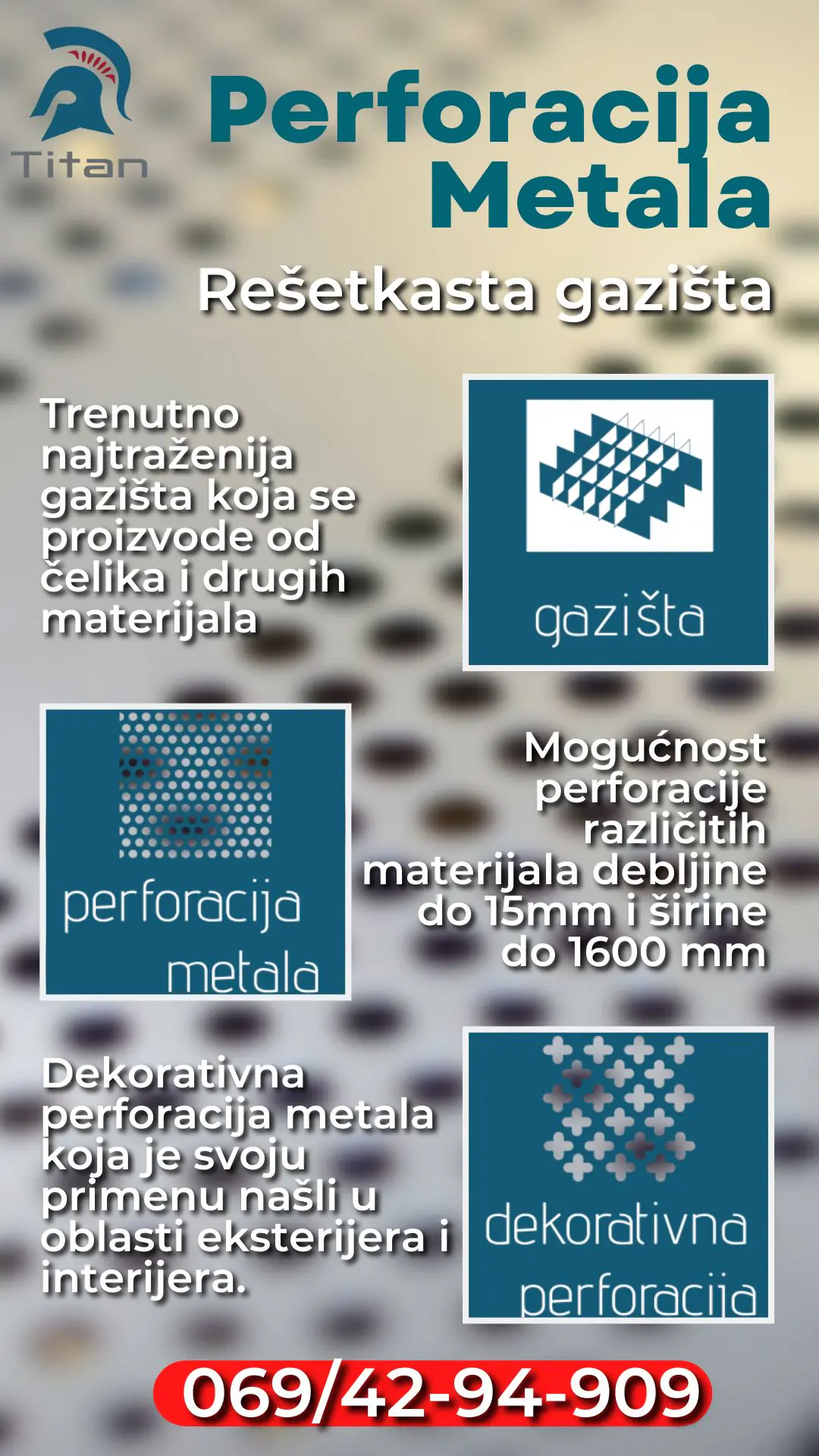 Titan Požega | Perforacija Metala | Rešetkasta gazišta