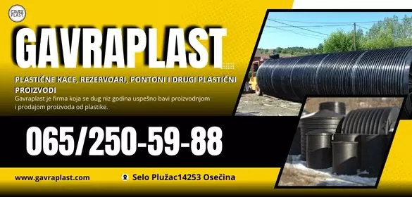 SZR Gavra plastični rezervoari, kace, separatori Osečina
