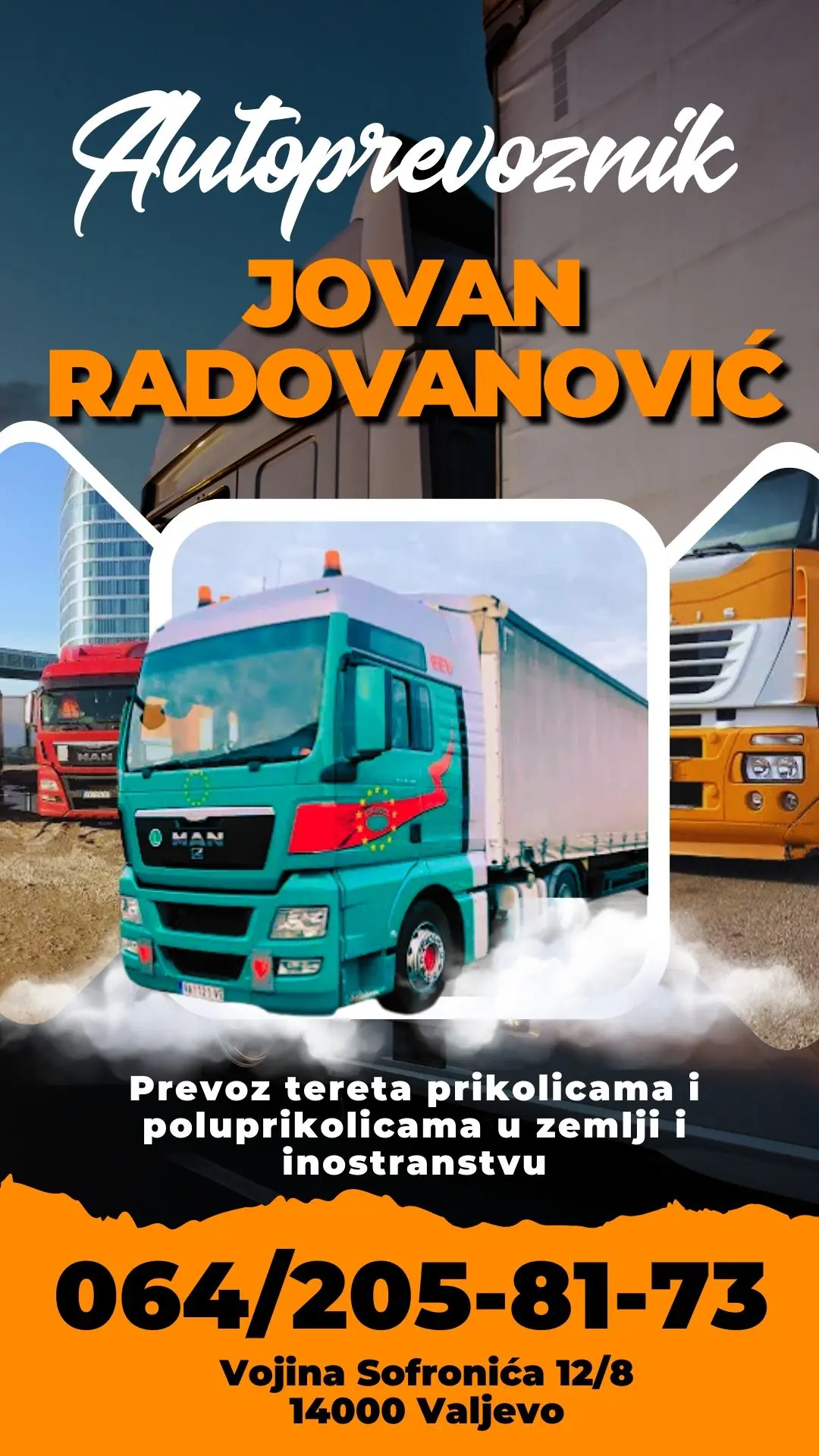Autoprevoznik Jovan Radovanović Valjevo