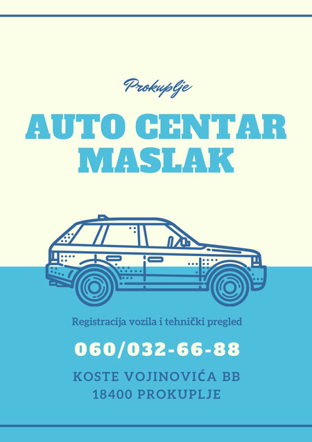 Auto Centar Maslak Registracija vozila, tehnički pregled Prokuplje