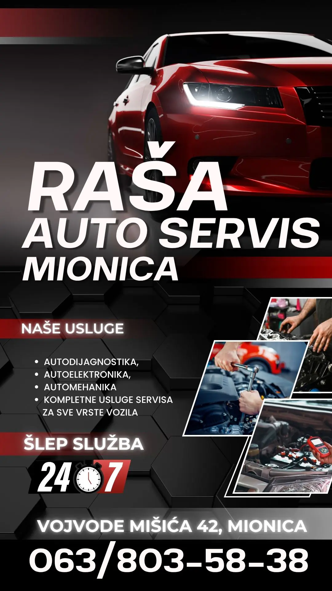 Auto servis i šlep služba Mionica Auto servis Raša