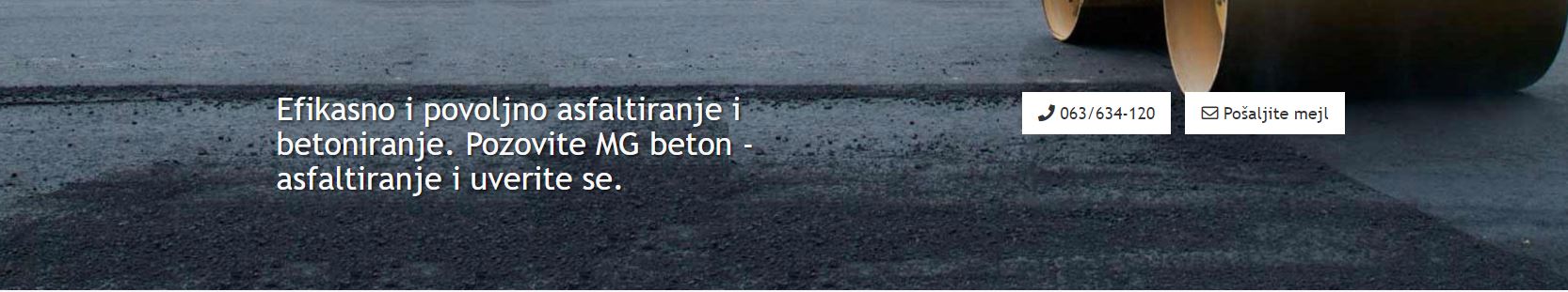 MG beton asfaltiranje