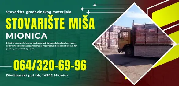 Stovarište Građevinskog Materijala Miša Mionica