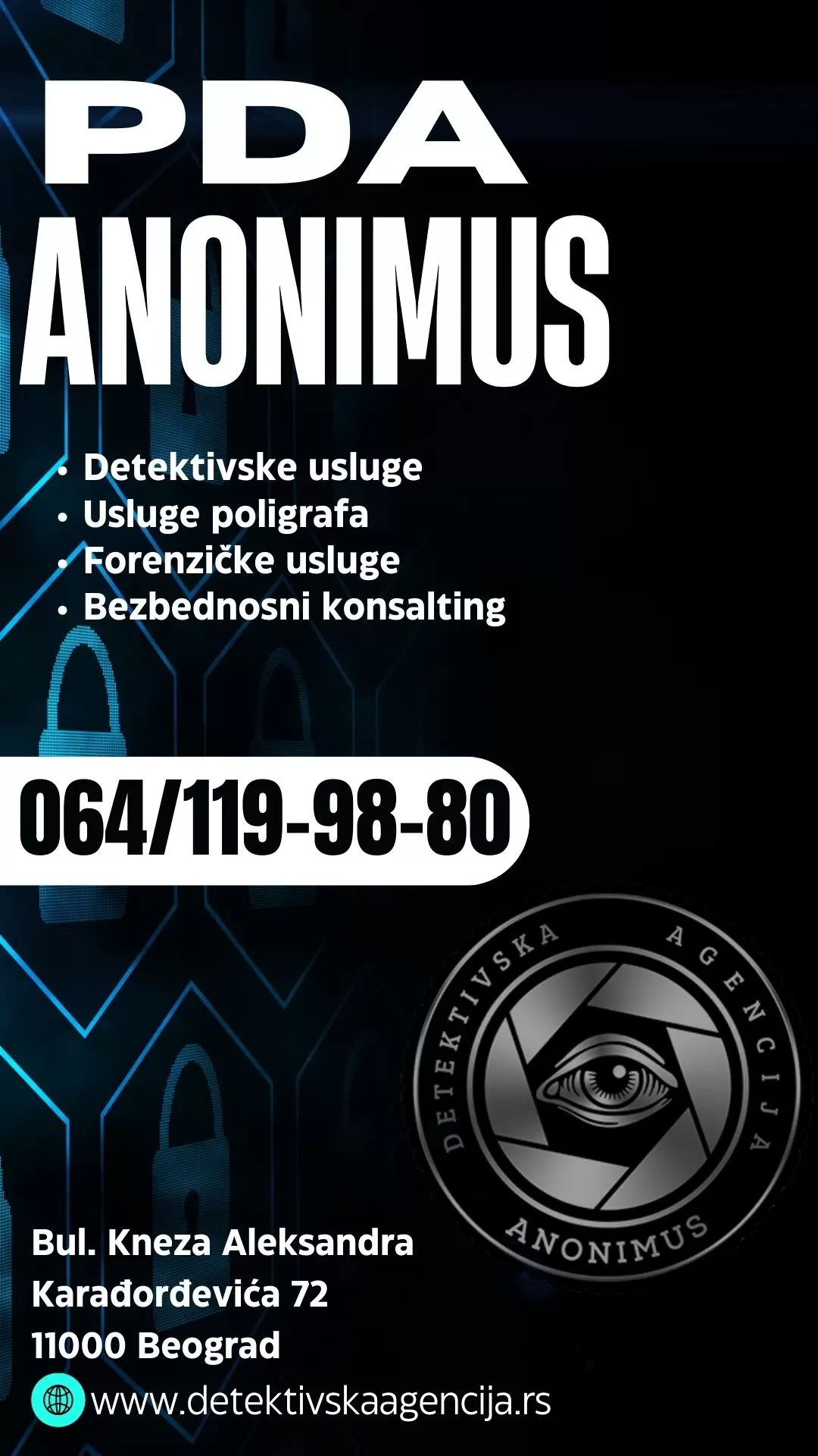 Privatna detektivska agencija PDA ANONIMUS Beograd