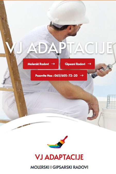 Molerski i gipsarski radovi VJ Adaptacija Beograd, moleraj beograd čukarica