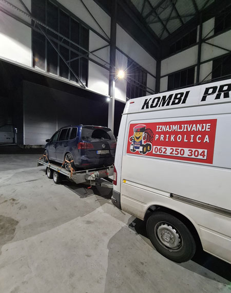 Izbajmljivanje auto prikolica i transport Momo Beograd