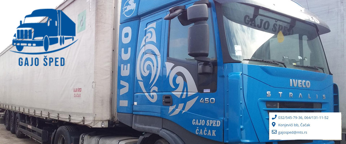 Transport robe Gajo Šped doo Čačak