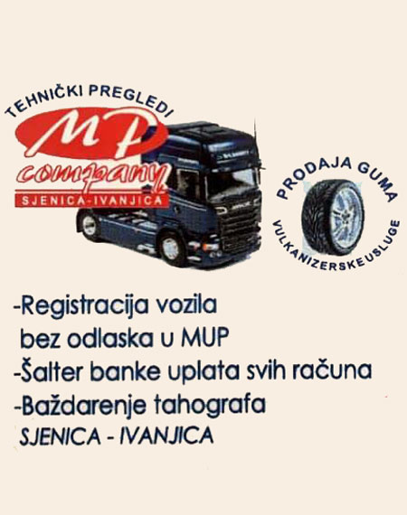 Tehnički pregled i registracija vozila Ivanjica Mp Driver doo