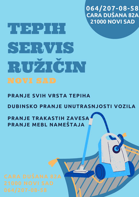 Tepih servis Ružičin Novi Sad