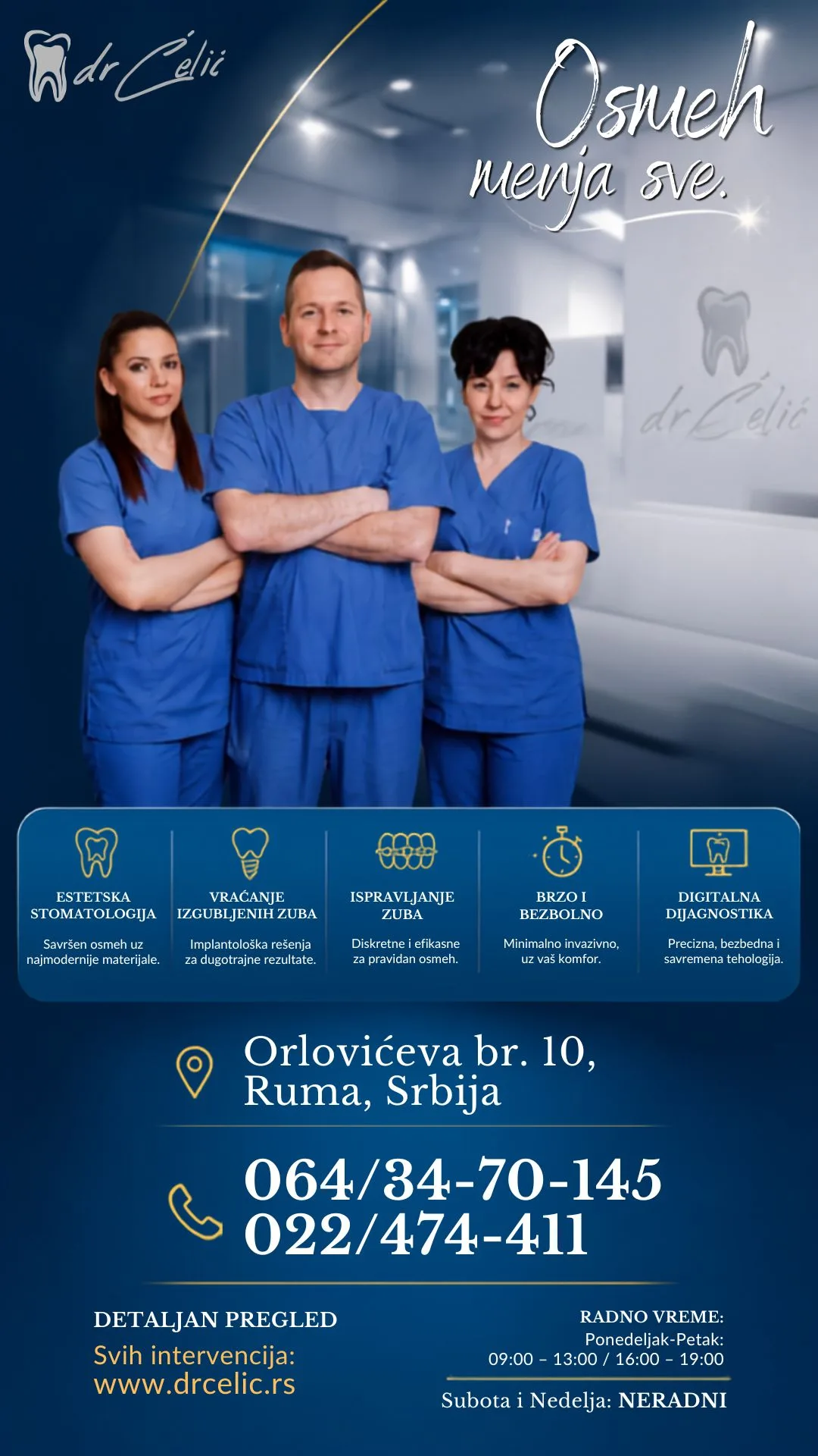 Stomatološka ordinacija Ruma ordinacija dr Ćelić