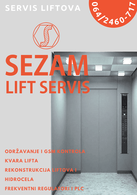 Lift Servis Novi Sad Sezam Održavanje i remont liftova