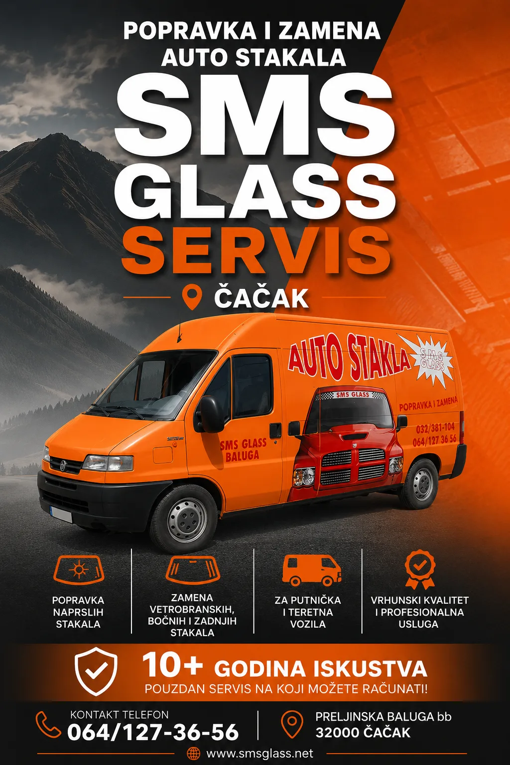 Popravka i zamena auto stakala Čačak