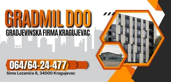 Gradmil doo gradjevinska firma Kragujevac