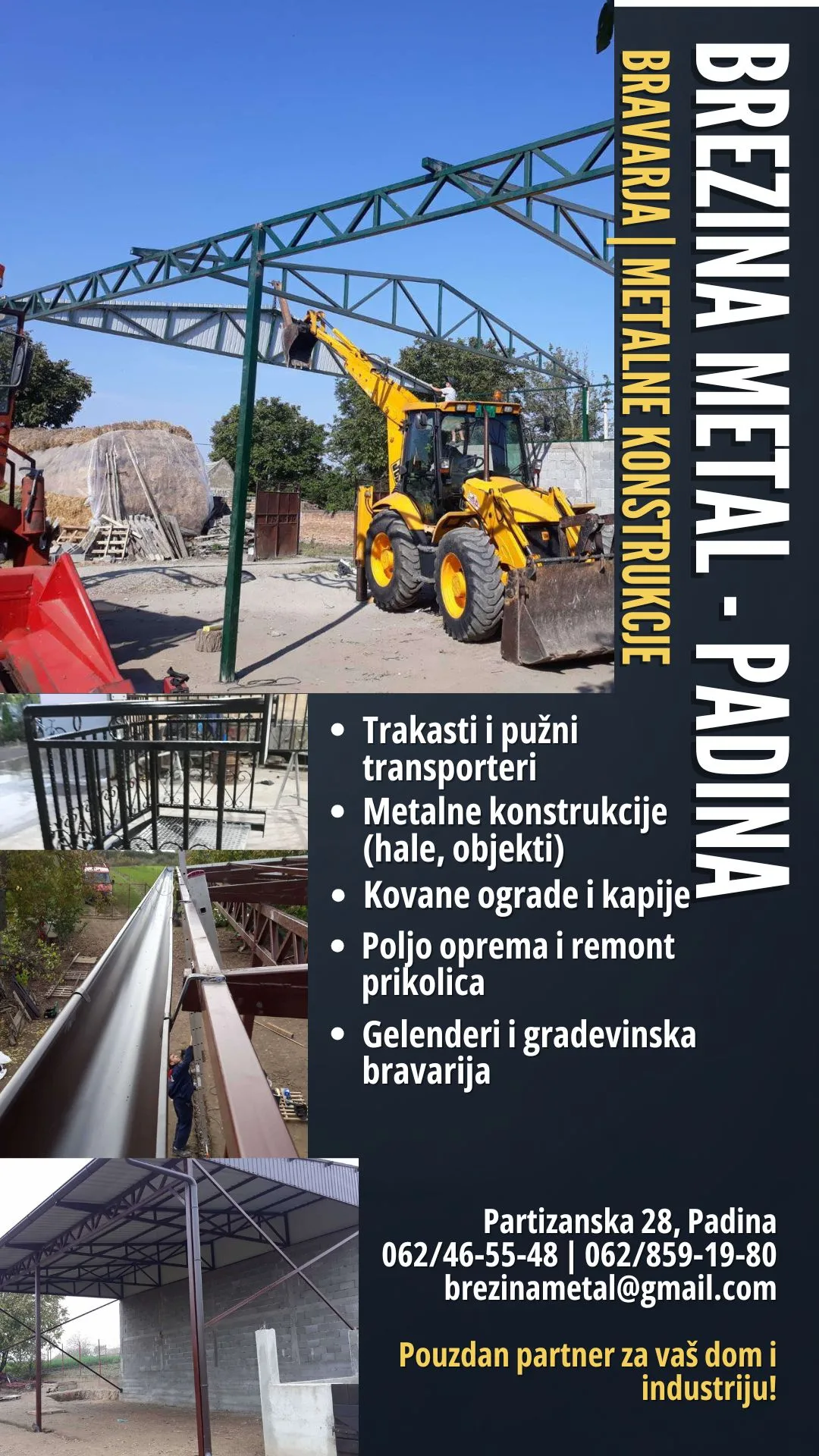 Brezina Metal bravarija, metalne konstrukcije, transporteri Padina