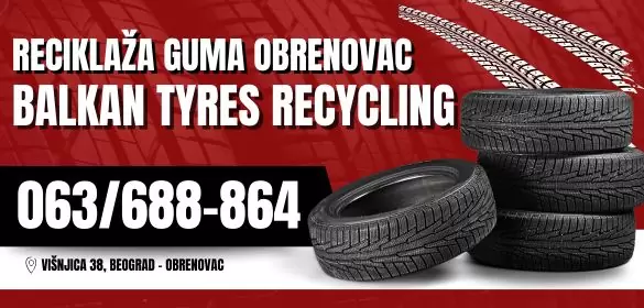Reciklaža guma Obrenovac Balkan Tyres Recycling